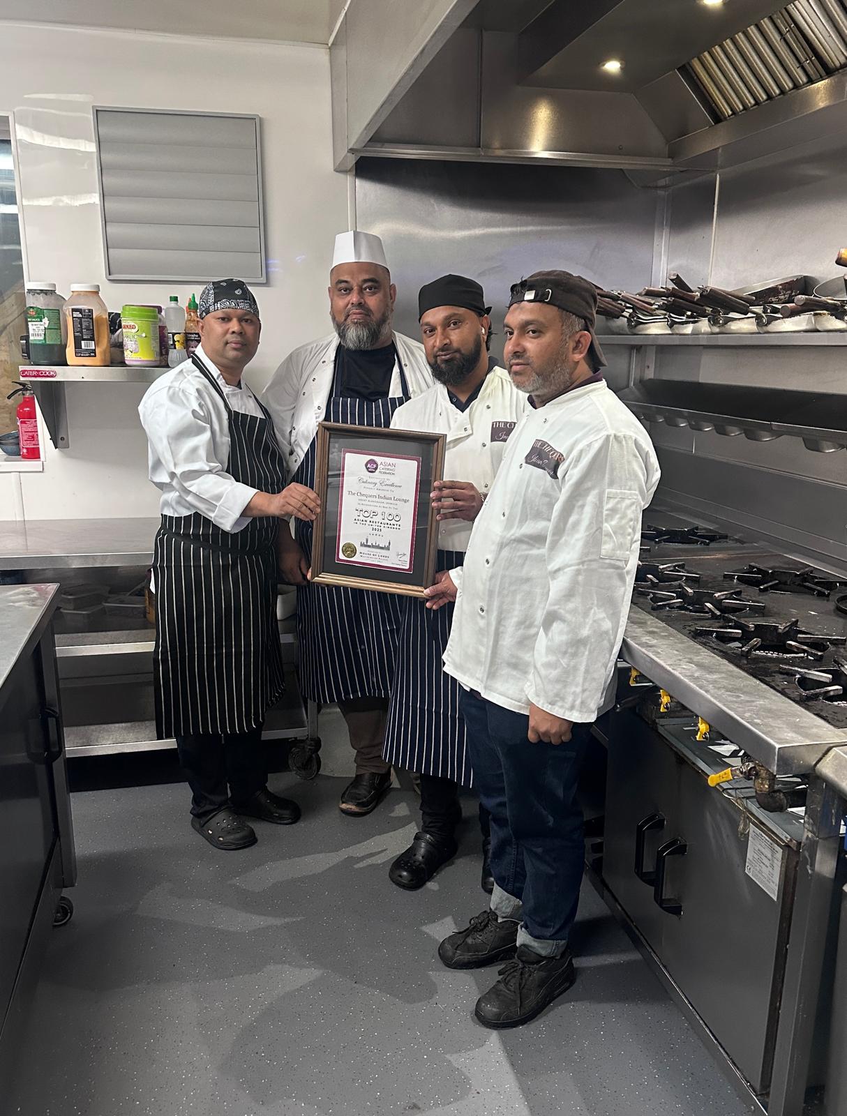 Jilani Restaurant Honoured by James Cartlidge MP