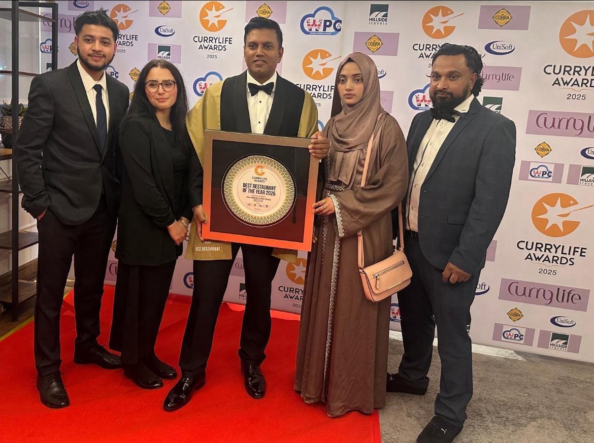Jilani Restaurant Honoured by James Cartlidge MP